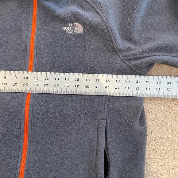 North face light grey / blue fleece men’s Medium - Picture 5 of 5